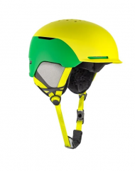 Шлем зимний White Owl Guardian,зеленый с желтым
