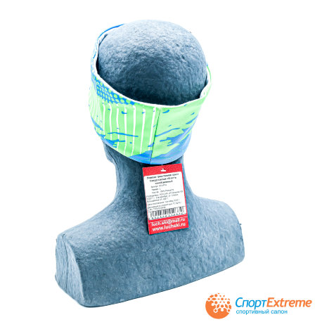 Повязка трикотажная принт Свердловская область (синий/зелёный) - №2